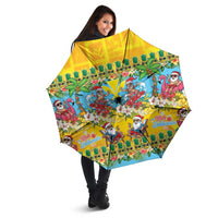 Hawaii Christmas Umbrella Mele Kalikimaka Tropical Vibes LT05 - Polynesian Pride