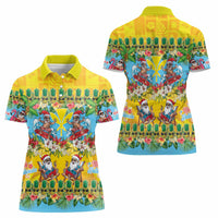 Hawaii Christmas Women Polo Shirt Mele Kalikimaka Tropical Vibes LT05 - Polynesian Pride