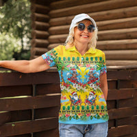 Hawaii Christmas Women Polo Shirt Mele Kalikimaka Tropical Vibes LT05 - Polynesian Pride