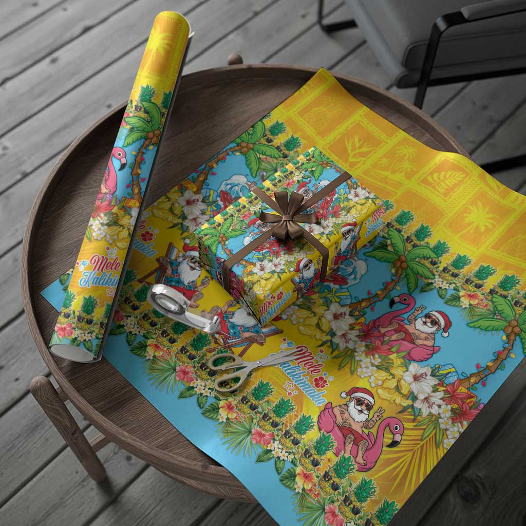 Hawaii Christmas Wrapping Paper Mele Kalikimaka Tropical Vibes LT05 - Polynesian Pride