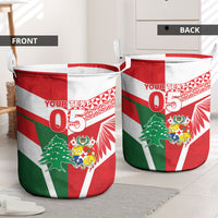 Tonga Lebanon Rugby Custom Laundry Basket Mate Maa Tonga Cedars Together