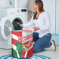 Tonga Lebanon Rugby Custom Laundry Basket Mate Maa Tonga Cedars Together