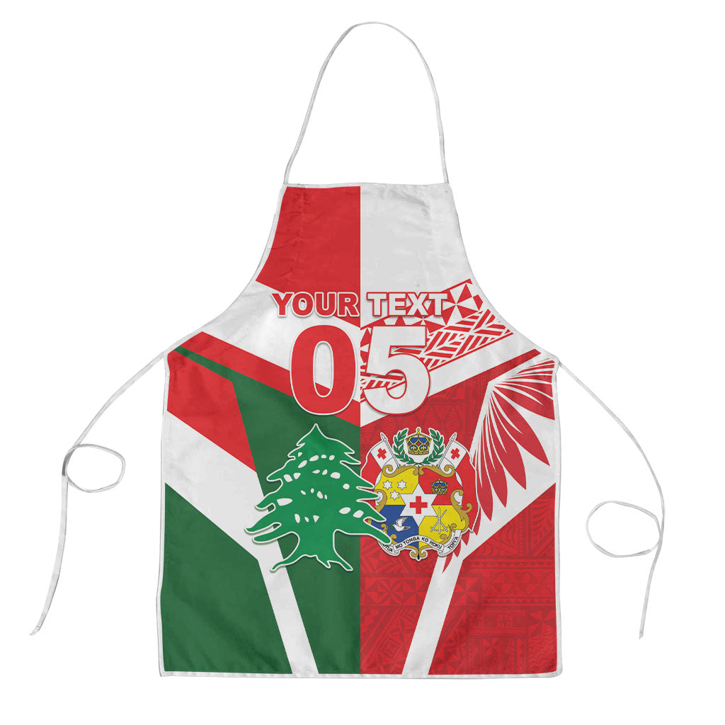 Tonga Lebanon Rugby Custom Apron Mate Maa Tonga Cedars Together