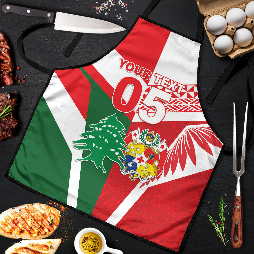 Tonga Lebanon Rugby Custom Apron Mate Maa Tonga Cedars Together