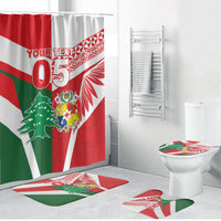 Tonga Lebanon Rugby Custom Bathroom Set Mate Maa Tonga Cedars Together LT05 Bathroom Set (4 pcs) Multicolor - Polynesian Pride