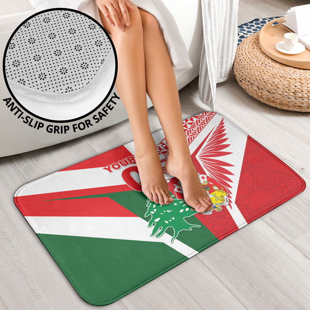 Tonga Lebanon Rugby Custom Bathroom Set Mate Maa Tonga Cedars Together LT05 - Polynesian Pride