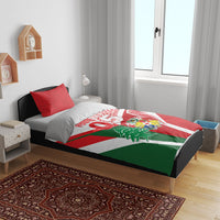 Tonga Lebanon Rugby Custom Bedding Set Mate Maa Tonga Cedars Together