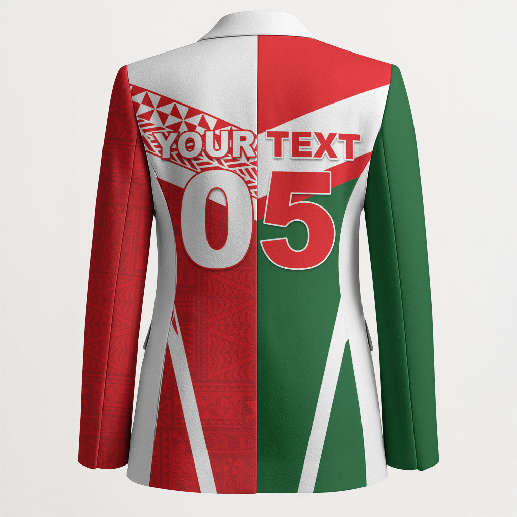 Tonga Lebanon Rugby Custom Blazer Mate Maa Tonga Cedars Together