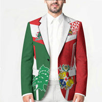 Tonga Lebanon Rugby Custom Blazer Mate Maa Tonga Cedars Together