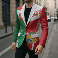 Tonga Lebanon Rugby Custom Blazer Mate Maa Tonga Cedars Together