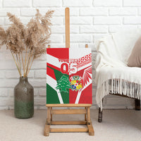 Tonga Lebanon Rugby Custom Canvas Wall Art Mate Maa Tonga Cedars Together