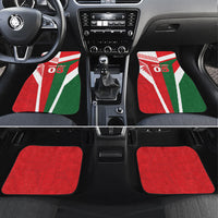 Tonga Lebanon Rugby Custom Car Mats Mate Maa Tonga Cedars Together