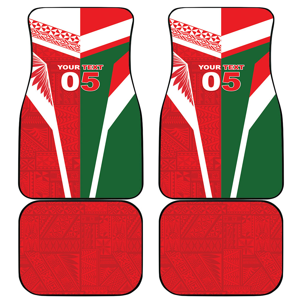 Tonga Lebanon Rugby Custom Car Mats Mate Maa Tonga Cedars Together