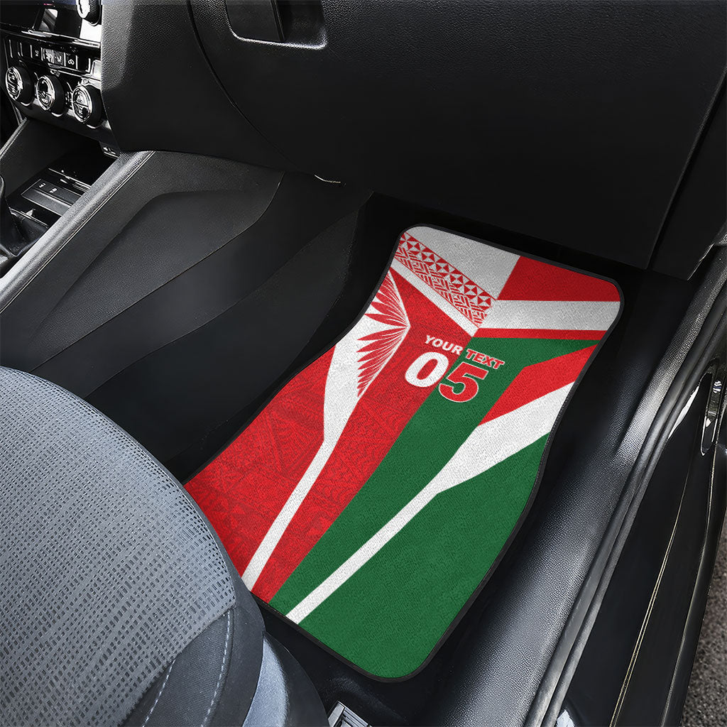 Tonga Lebanon Rugby Custom Car Mats Mate Maa Tonga Cedars Together