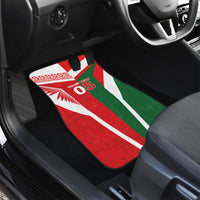 Tonga Lebanon Rugby Custom Car Mats Mate Maa Tonga Cedars Together