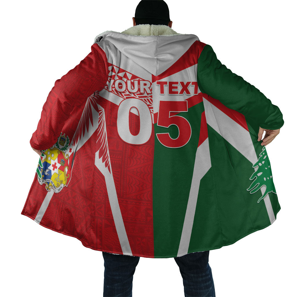 Tonga Lebanon Rugby Custom Cloak Mate Maa Tonga Cedars Together LT05 - Polynesian Pride