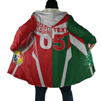 Tonga Lebanon Rugby Custom Cloak Mate Maa Tonga Cedars Together LT05 - Polynesian Pride