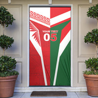 Tonga Lebanon Rugby Custom Door Cover Mate Maa Tonga Cedars Together LT05 Multicolor - Polynesian Pride