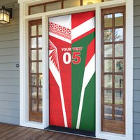Tonga Lebanon Rugby Custom Door Cover Mate Maa Tonga Cedars Together LT05 - Polynesian Pride