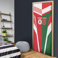 Tonga Lebanon Rugby Custom Door Cover Mate Maa Tonga Cedars Together LT05 - Polynesian Pride