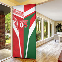 Tonga Lebanon Rugby Custom Door Cover Mate Maa Tonga Cedars Together LT05 - Polynesian Pride