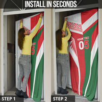 Tonga Lebanon Rugby Custom Door Cover Mate Maa Tonga Cedars Together LT05 - Polynesian Pride