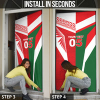 Tonga Lebanon Rugby Custom Door Cover Mate Maa Tonga Cedars Together LT05 - Polynesian Pride