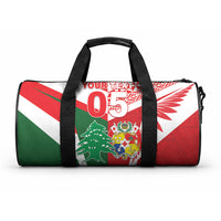Tonga Lebanon Rugby Custom Duffle Bag Mate Maa Tonga Cedars Together LT05 One size Multicolor - Polynesian Pride