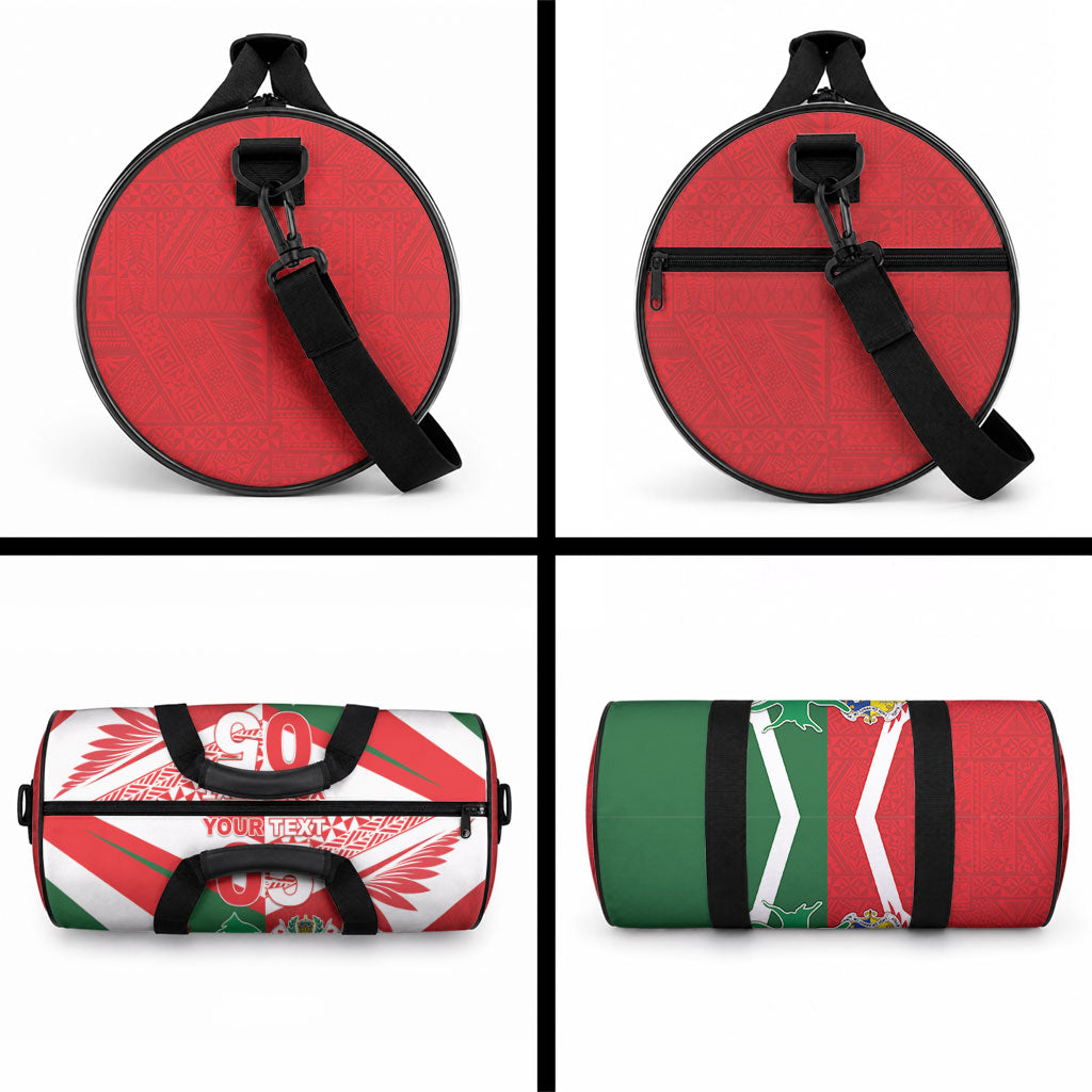 Tonga Lebanon Rugby Custom Duffle Bag Mate Maa Tonga Cedars Together LT05 - Polynesian Pride