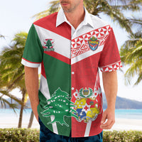 Tonga Lebanon Rugby Custom Hawaiian Shirt Mate Maa Tonga Cedars Together