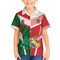 Tonga Lebanon Rugby Custom Hawaiian Shirt Mate Maa Tonga Cedars Together