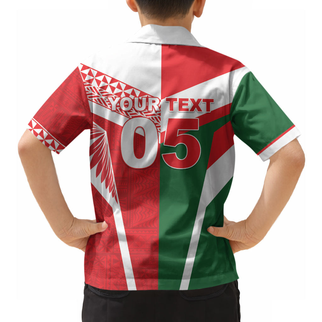 Tonga Lebanon Rugby Custom Hawaiian Shirt Mate Maa Tonga Cedars Together