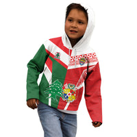 Tonga Lebanon Rugby Custom Kid Hoodie Mate Maa Tonga Cedars Together