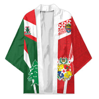 Tonga Lebanon Rugby Custom Kimono Mate Maa Tonga Cedars Together LT05 Unisex Multicolor - Polynesian Pride