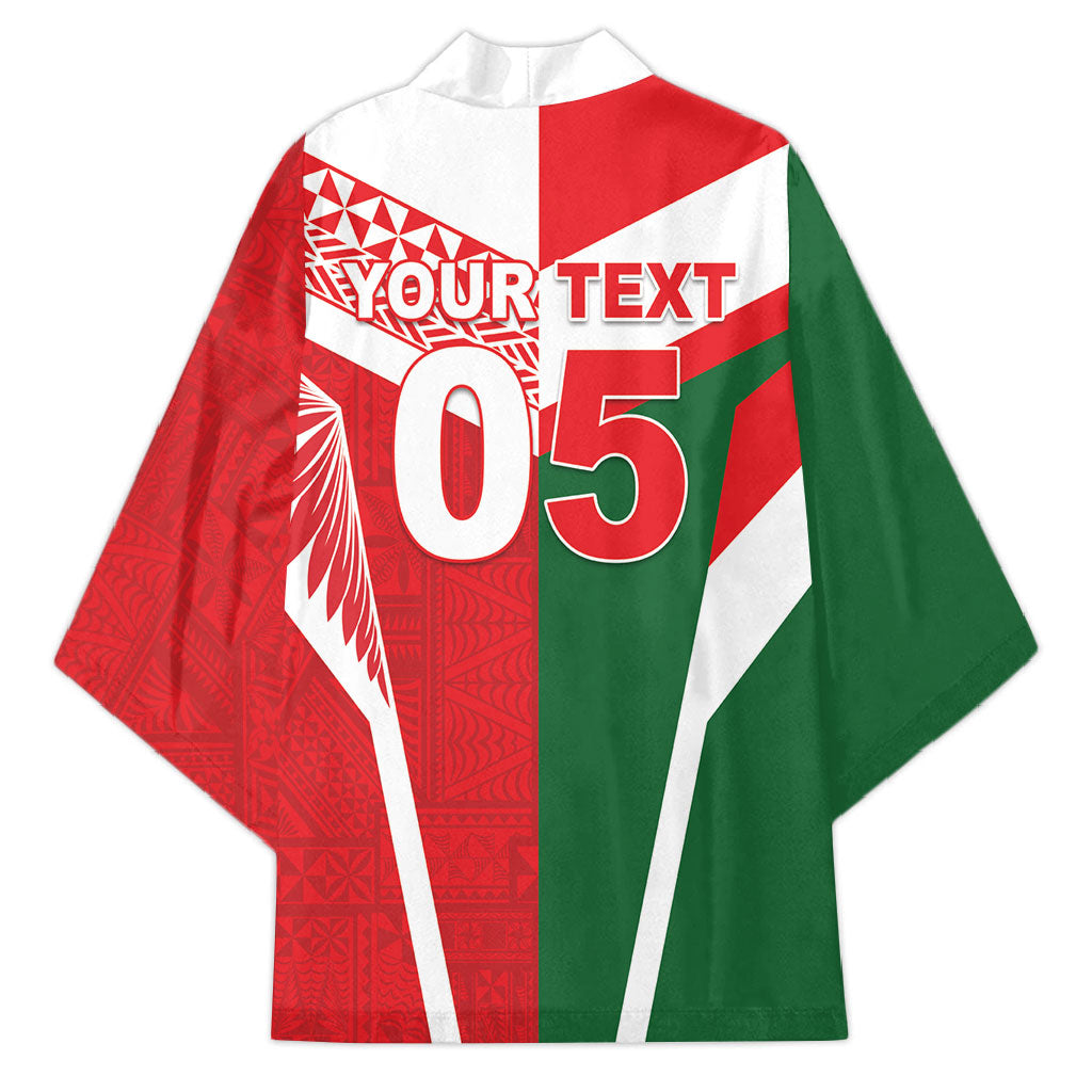 Tonga Lebanon Rugby Custom Kimono Mate Maa Tonga Cedars Together LT05 - Polynesian Pride