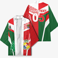 Tonga Lebanon Rugby Custom Kimono Mate Maa Tonga Cedars Together LT05 - Polynesian Pride
