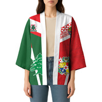 Tonga Lebanon Rugby Custom Kimono Mate Maa Tonga Cedars Together LT05 - Polynesian Pride