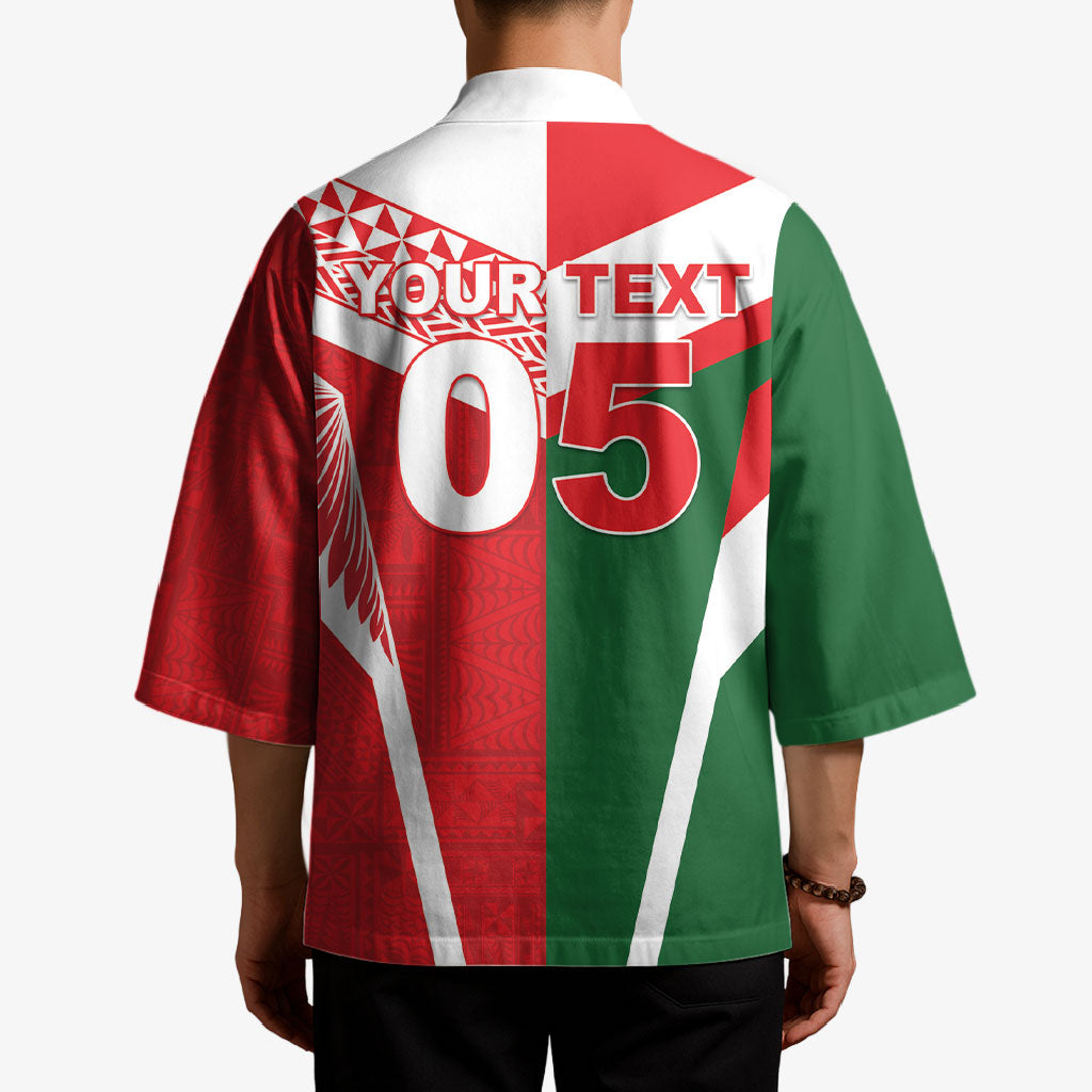 Tonga Lebanon Rugby Custom Kimono Mate Maa Tonga Cedars Together LT05 - Polynesian Pride