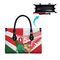 Tonga Lebanon Rugby Custom Leather Bag Mate Maa Tonga Cedars Together LT05 - Polynesian Pride