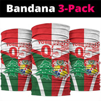 Tonga Lebanon Rugby Custom Neck Gaiter Mate Maa Tonga Cedars Together LT05 package One Size: 25*50cm Multicolor - Polynesian Pride