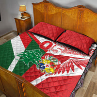 Tonga Lebanon Rugby Custom Quilt Bed Set Mate Maa Tonga Cedars Together