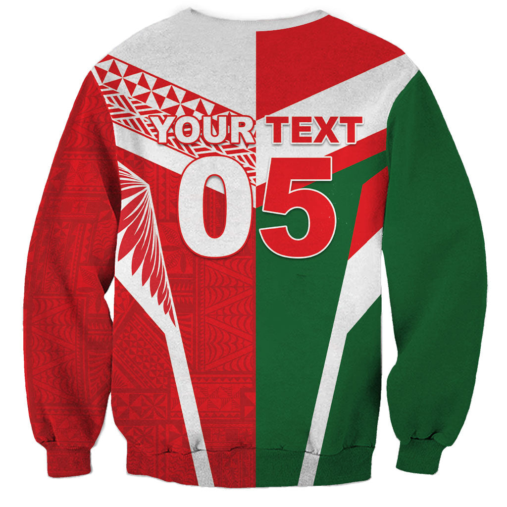 Tonga Lebanon Rugby Custom Sweatshirt Mate Maa Tonga Cedars Together LT05 - Polynesian Pride