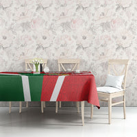 Tonga Lebanon Rugby Custom Tablecloth Mate Maa Tonga Cedars Together LT05 - Polynesian Pride