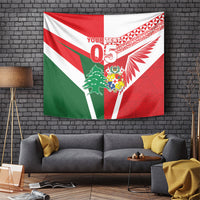 Tonga Lebanon Rugby Custom Tapestry Mate Maa Tonga Cedars Together LT05 Multicolor - Polynesian Pride