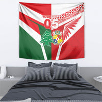 Tonga Lebanon Rugby Custom Tapestry Mate Maa Tonga Cedars Together LT05 - Polynesian Pride