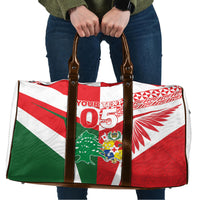 Tonga Lebanon Rugby Custom Travel Bag Mate Maa Tonga Cedars Together LT05 Multicolor - Polynesian Pride