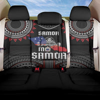 Samoa Black Saturday Back Car Seat Cover Samoan Warrior Tribal Pattern LT05 One Size Black - Polynesian Pride