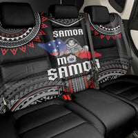 Samoa Black Saturday Back Car Seat Cover Samoan Warrior Tribal Pattern LT05 - Polynesian Pride