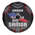 Samoa Black Saturday Spare Tire Cover Samoan Warrior Tribal Pattern