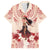 Tahiti Women's Day Family Matching Short Sleeve Bodycon Dress and Hawaiian Shirt With Polynesian Pattern LT05 Dad's Shirt - Short Sleeve Beige - Polynesian Pride